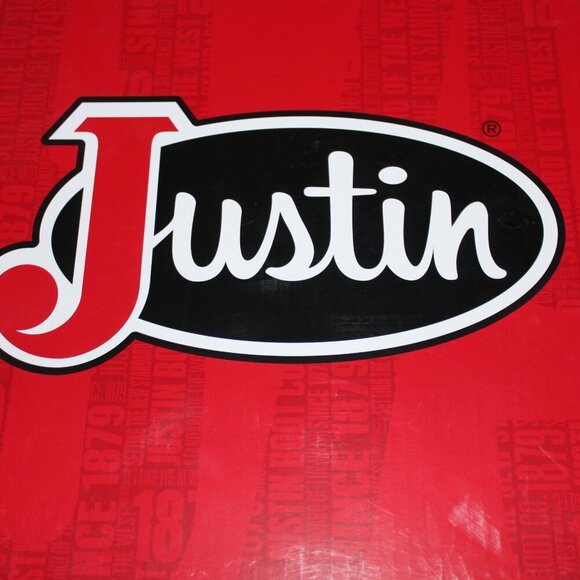 NWT Justin's Rendon Pecan Cowhide Cowboy Boots Size 10 - Picture 12 of 13